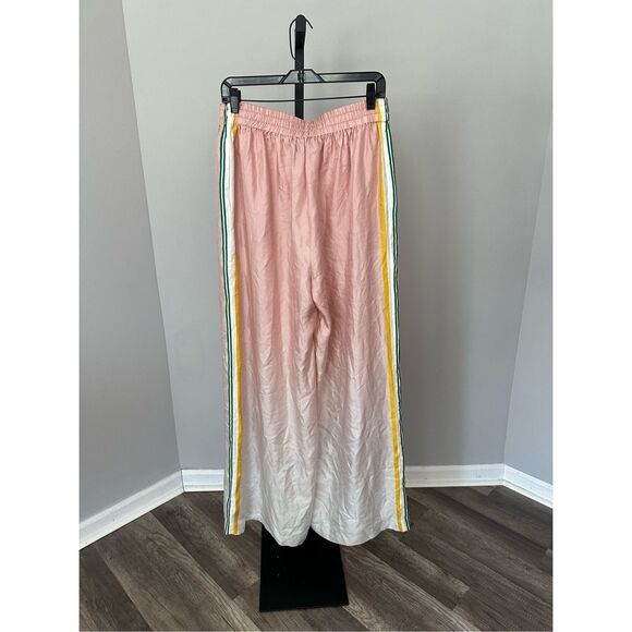 NWT Casablanca Side Stripe Ombre Effect Silk Wide Leg Pants in Pink Size 42 $106 - Picture 8 of 11